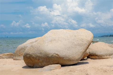 Big Rock Stone On Sea Beach Stock Photo Image Of Rock Greece 76052984