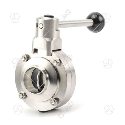 Sanitary Stainless Steel Butt Weld Butterfly Valve With Pull Handle China Sanitary Manual