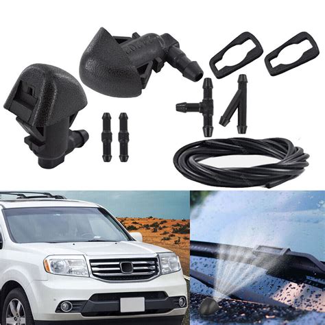 For Honda Pilot Windshield Hood Nozzle Wiper Spray Kit