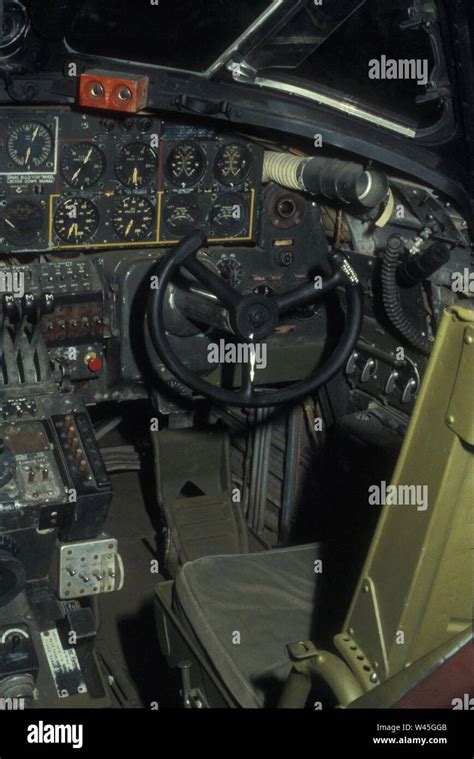 Consolidated B-24 cockpit 3 USAF Stock Photo - Alamy