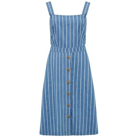 Sugarhill Brighton Rosa Chambray Stripe Sundress B