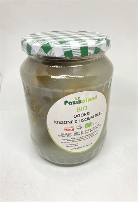 Ogórki kiszone BIO GOSPODARSTWO EKOLOGICZNE PAZIKOLAND