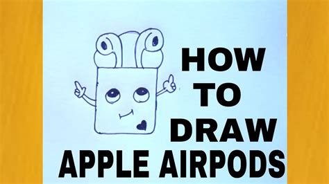 HOW TO DRAW APPLE AIRPODS EASY DRAWING AIRPODS YouTube