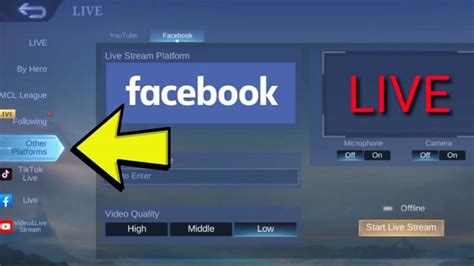 Cara Live Streaming Mobile Legends Di Facebook Sumberin