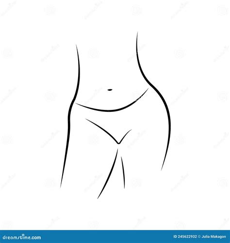 Sketch Of A Naked Girl Vector Illustration Cartoondealer