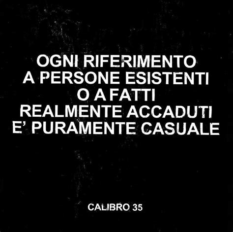 When Did Calibro 35 Release Ogni Riferimento A Persone Esistenti O A