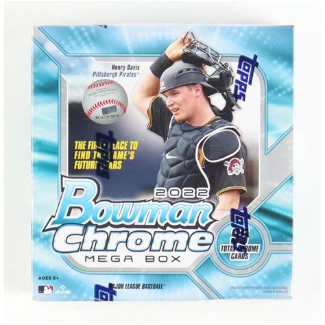 Bowman Chrome Baseball Mega Box With Cards Pristine Auction