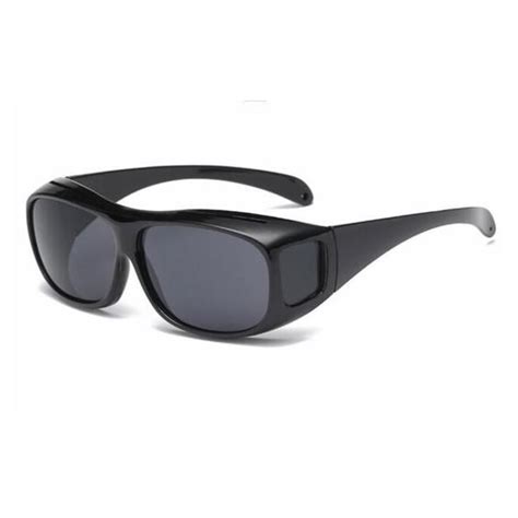 Shop Fashion 2 Pack Hd Night Day Vision Driving Wrap Around Anti Glare Sunglasses Night Vision