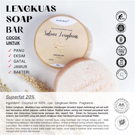 Jual Sabun Lengkuas Soap Bar Menghilangkan Panu Kutu Air Kadas Dan