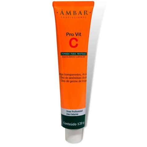 Pomada Para Pentear Pro Vit C G Capilar Anticaspa Mbar Pomada