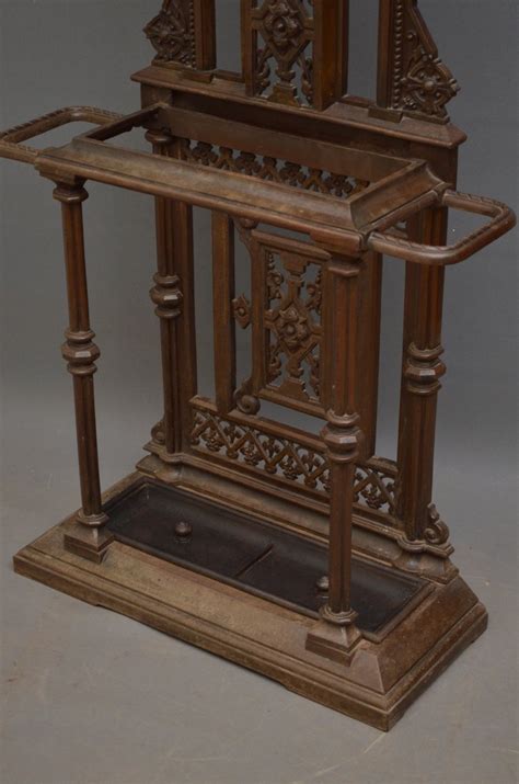 A Victorian Cast Iron Hall Stand Coat Stand As006a3860 Sn3889