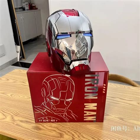 Marvel Homem De Ferro Autoking Capacete Luz Led Para Meninos M