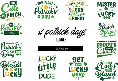 St Patrick's Day Quotes Bundle Graphic by graphicrun123 · Creative Fabrica