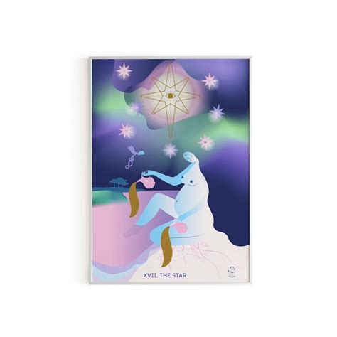 The Star Tarot Art Print, Wall Art Print, Poster, Illustration - Etsy