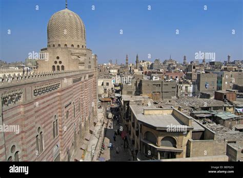 Egypt Khan Al Khalili Islamic Old Cairo View From Al Gouri Mosque