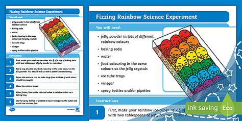 Fizzing Rainbow Science Experiment L Insegnante Ha Fatto