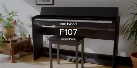 Roland F107 Slim Upright Home Digital Piano TMW