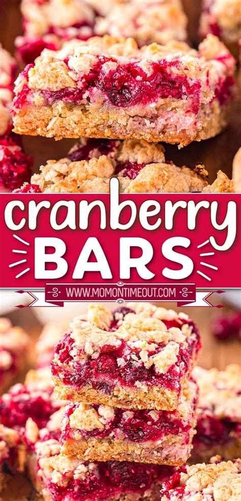 These Cranberry Bars Are The Perfect Combination Of Tart And Sweet And Are Just So So Delicious