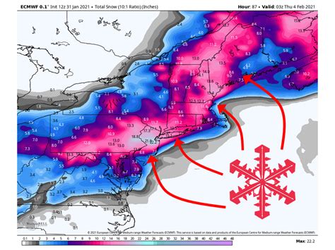 Snowfall In Northeast