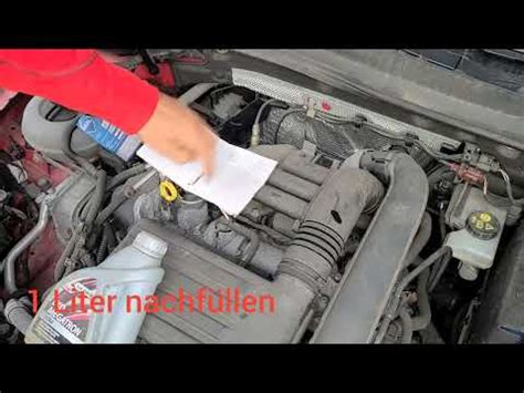 Öl nachfüllen bei VW Golf 5W40 Synthetic YouTube