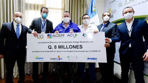 COVID-19: Industria Eléctrica de Guatemala donó 8 millones de quetzales