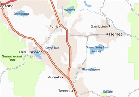 Michelin Menifee Map Viamichelin