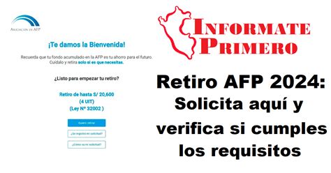 Retiro Afp Solicita Aqu Y Verifica Si Cumples Los Requisitos