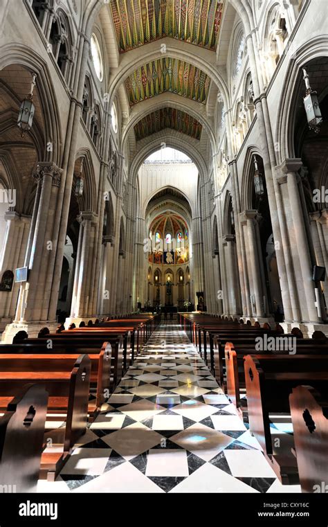 Interior view, Catedral de Nuestra Señora de la Almudena, Santa Maria ...