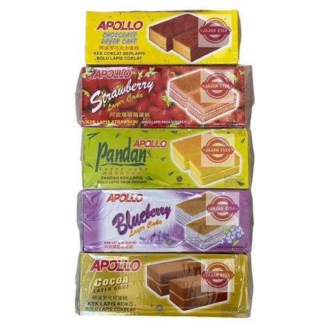 Jual Apollo Layer Cake Bolu Bolu Lapis Coklat Strawberry Pandan