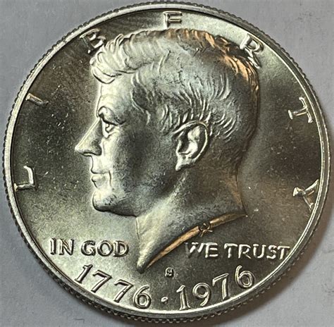 1976-S US Bicentennial Kennedy SILVER Half Dollar - Brilliant ...