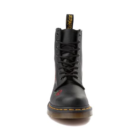 Womens Dr Martens 1460 Vonda Roses Boot Black Journeyscanada