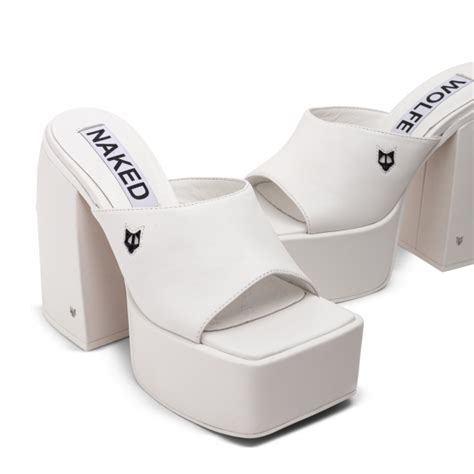 Naked Wolfe Jenna Sandals For Women White In Uae Level Shoes