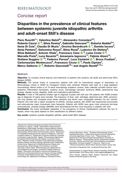 Pdf Disparities In The Prevalence Of Clinical Features Between