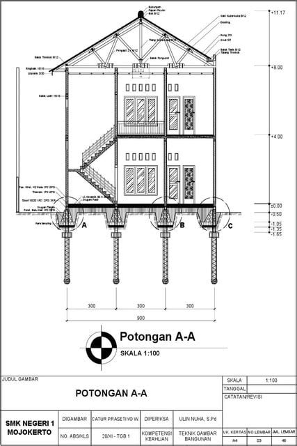 8 Contoh Gambar Potongan Rumah 1 dan 2 Lantai, Bisa jadi Inspirasi ...