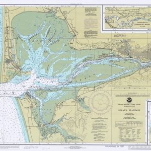 Gray S Harbor Washington Historical Map 1982 Nautical Chart Print Etsy