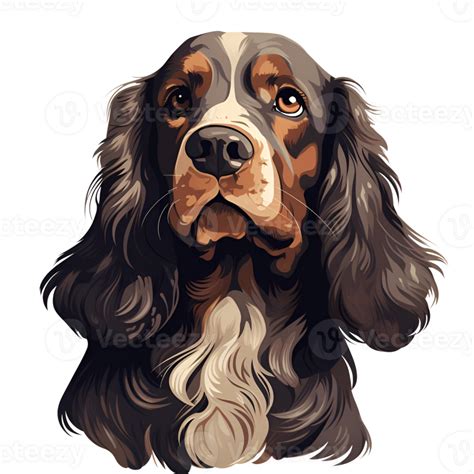 English Springer Spaniel Dog Puppy Artistic Style Painting Drawing