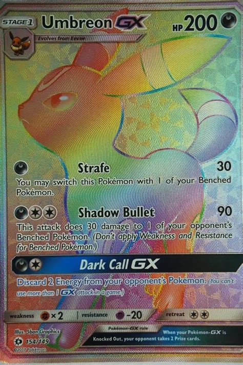 Umbreon GX 154 149 Hyper Rare Pocket Monster