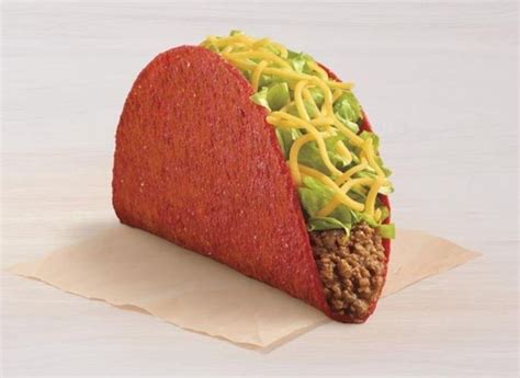 Spicy And Crunchy Taco Bell Flamin Hot Doritos Locos Taco