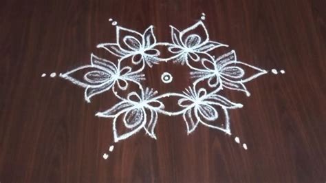 Lotus Rangoli 5x3 Interlaced Dot Rangoli Beginner Kolam YouTube