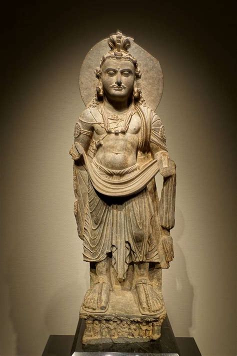 Standing Bodhisattva Gandhara Pakistan Kushan Dynasty 100s Ad