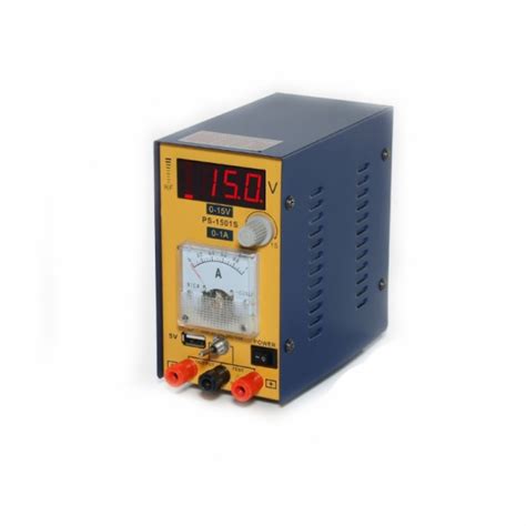W.E.P 1501S USB - Лабораторный источник питания 15В, 1А (одноканальный ...