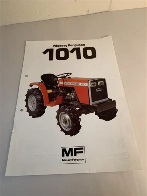 Sales Brochure Leaflet Tracteur Farm Tractor Massey Ferguson Mf