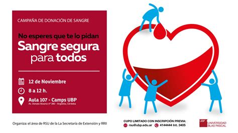 Campaña de donación: sangre segura para todos