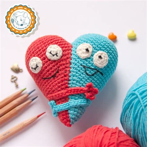 Pattern Double Heart Crochet Pattern Amigurumi Pattern Valentine S