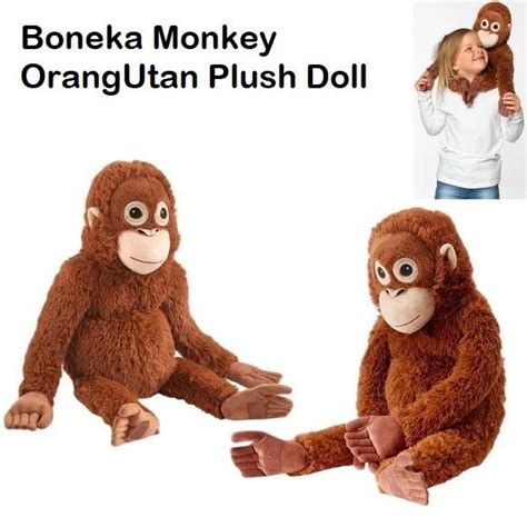 Boneka Orang Utan Cocok Buat Kado Ulang Tahun Anakpacarsahabat Bahan