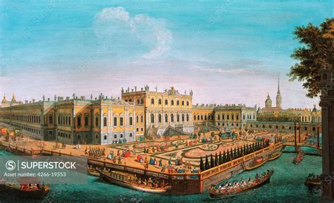 The Summer Palace in St. Petersburg by Anonymous / State Russian Museum, St. Petersburg/ 1753 ...