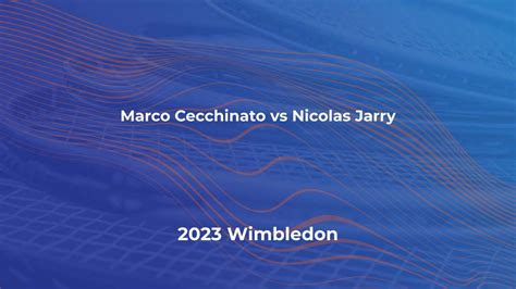 Marco Cecchinato Vs Nicolas Jarry Live Stream Predictions At