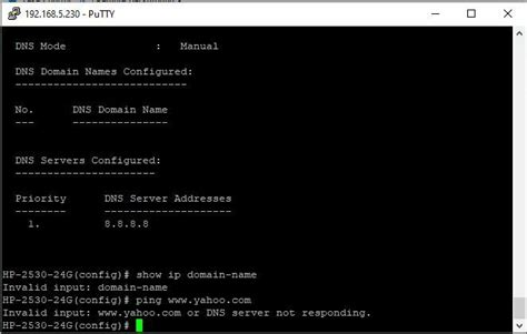 Aruba Switch DNS Settings - Networking - Spiceworks Community