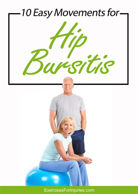 10 Easy Movements For Hip Bursitis Digital Download Efisp Exercises For Injuries