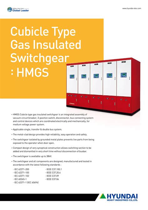 Cubicle Type Gas Insulated Switchgear Hmgs Pdf